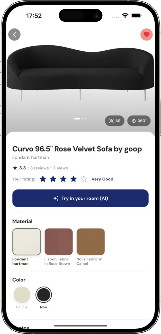Evim App — mahsulotlar